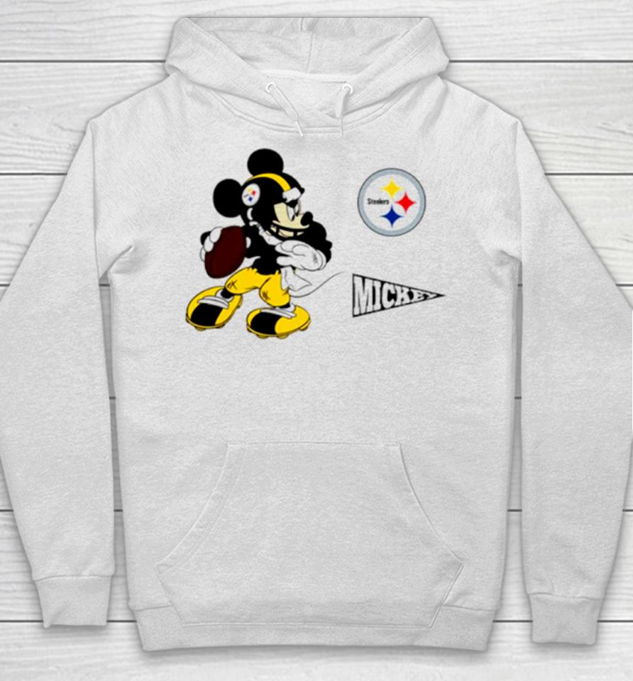 Mickey Mouse Player Pittsburgh Steelers Disney Football Hoodie