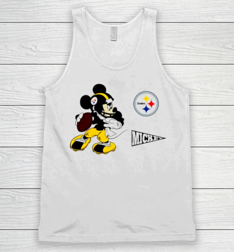 Mickey Mouse Player Pittsburgh Steelers Disney Football Unisex Tank Top