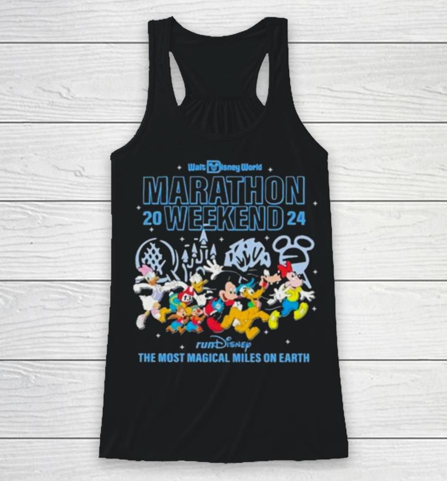 Mickey Mouse Running Walt Disney World Marathon 2024 Racerback Tank
