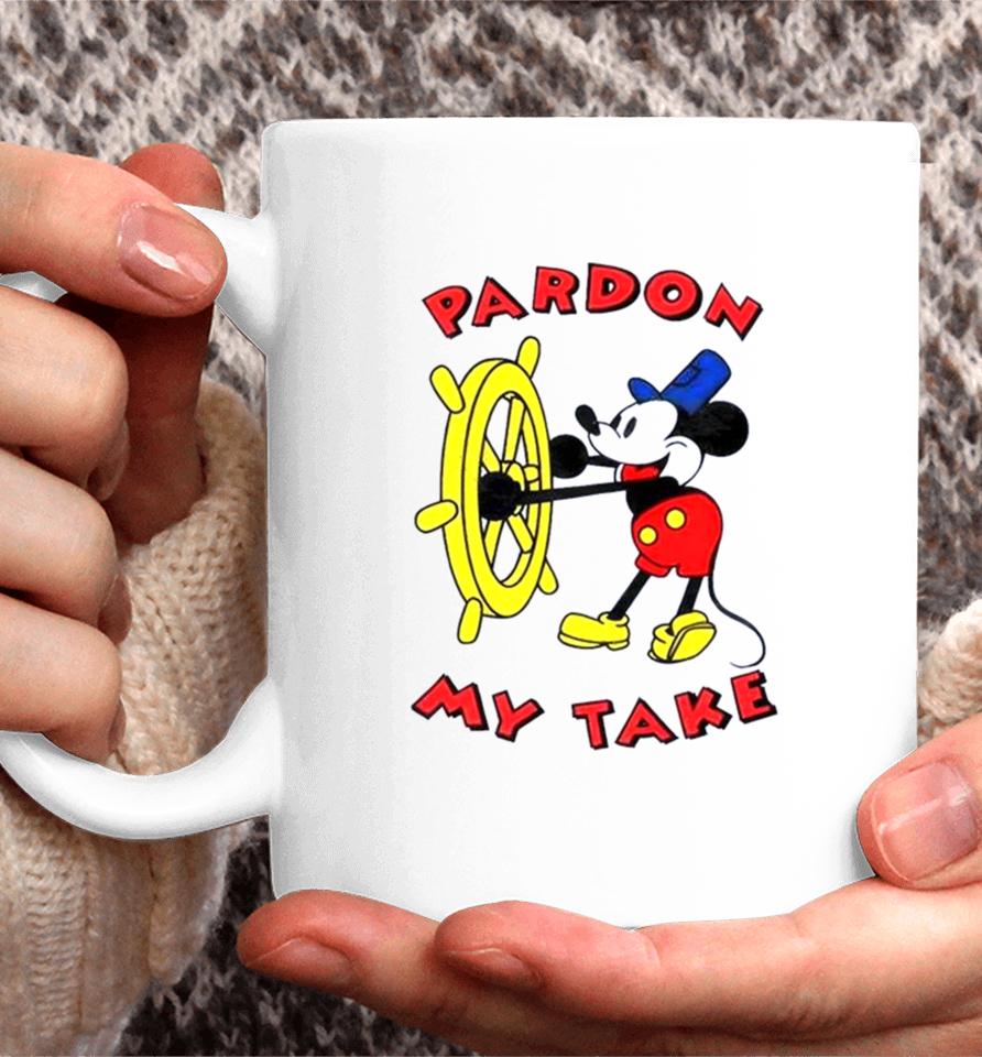 Mickey Mouse Steamboat Pardon My Take Coffee Mug