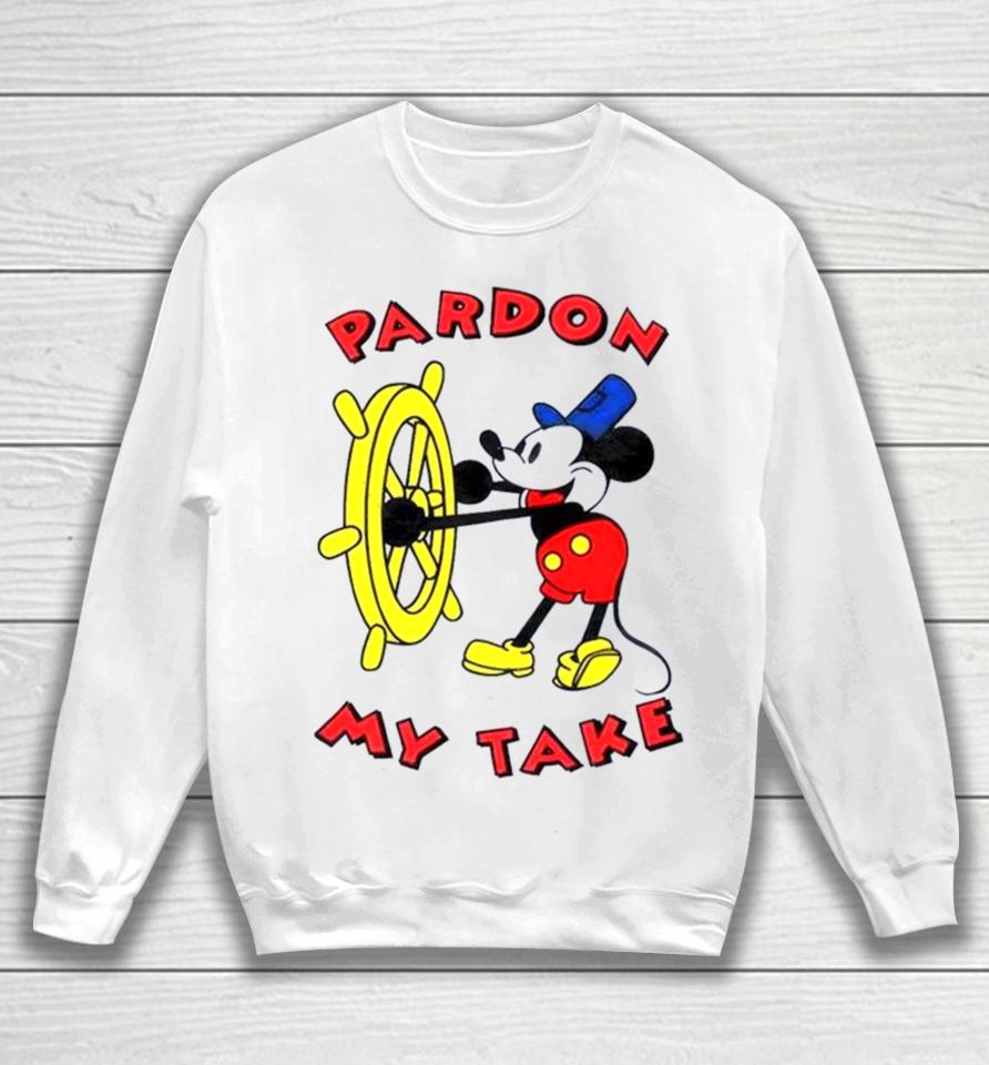Mickey Mouse Steamboat Pardon My Take Sweatshirt