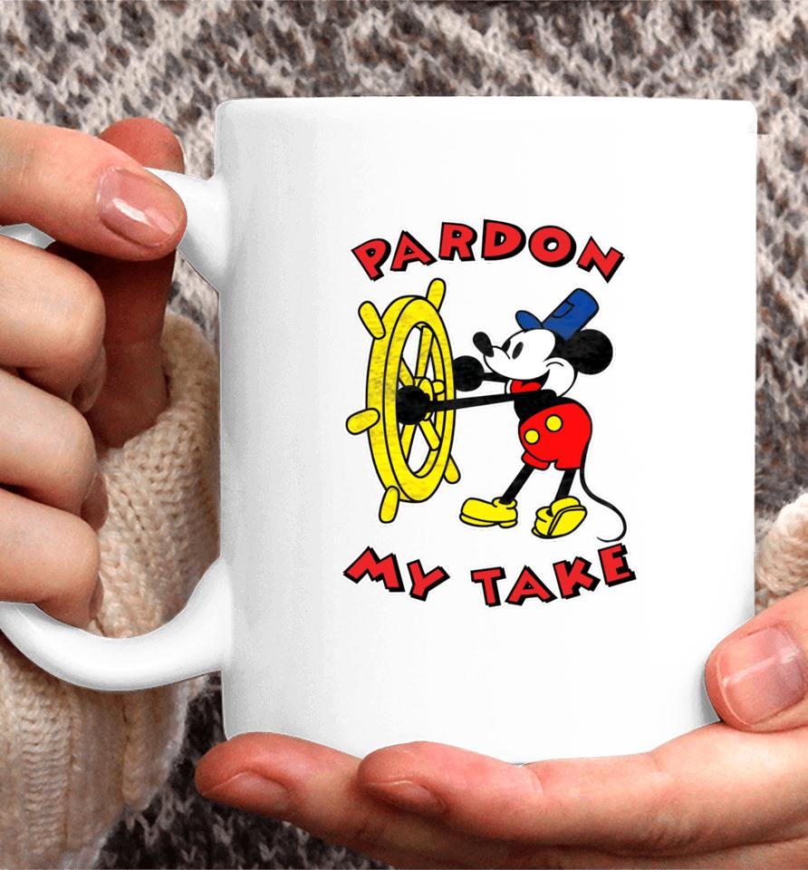Mickey Mouse Steamboat Pardon My Take Coffee Mug