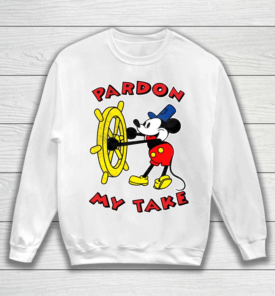 Mickey Mouse Steamboat Pardon My Take Sweatshirt