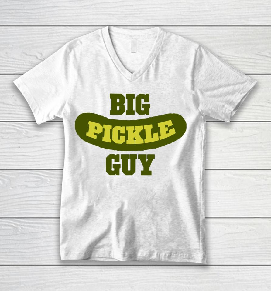 Middleclassfancy Mcf Merch Big Pickle Guy Unisex V-Neck T-Shirt