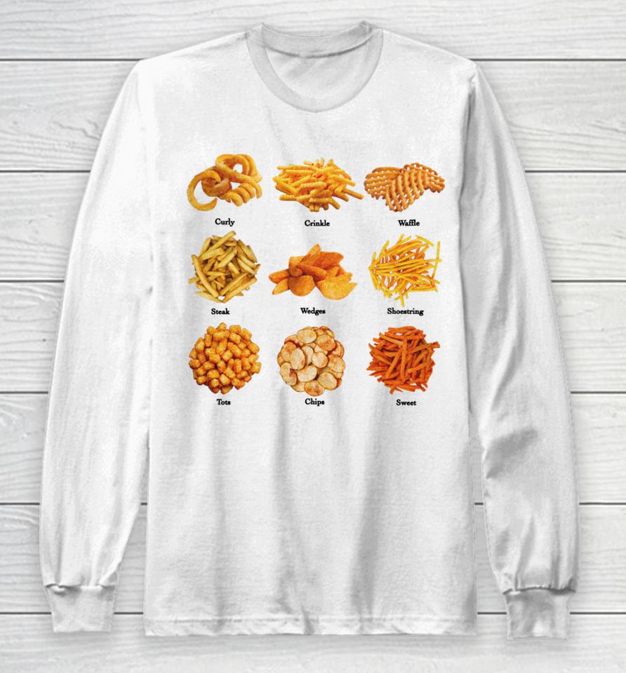 Middleclassfancy Store Styles Of French Fries Long Sleeve T-Shirt