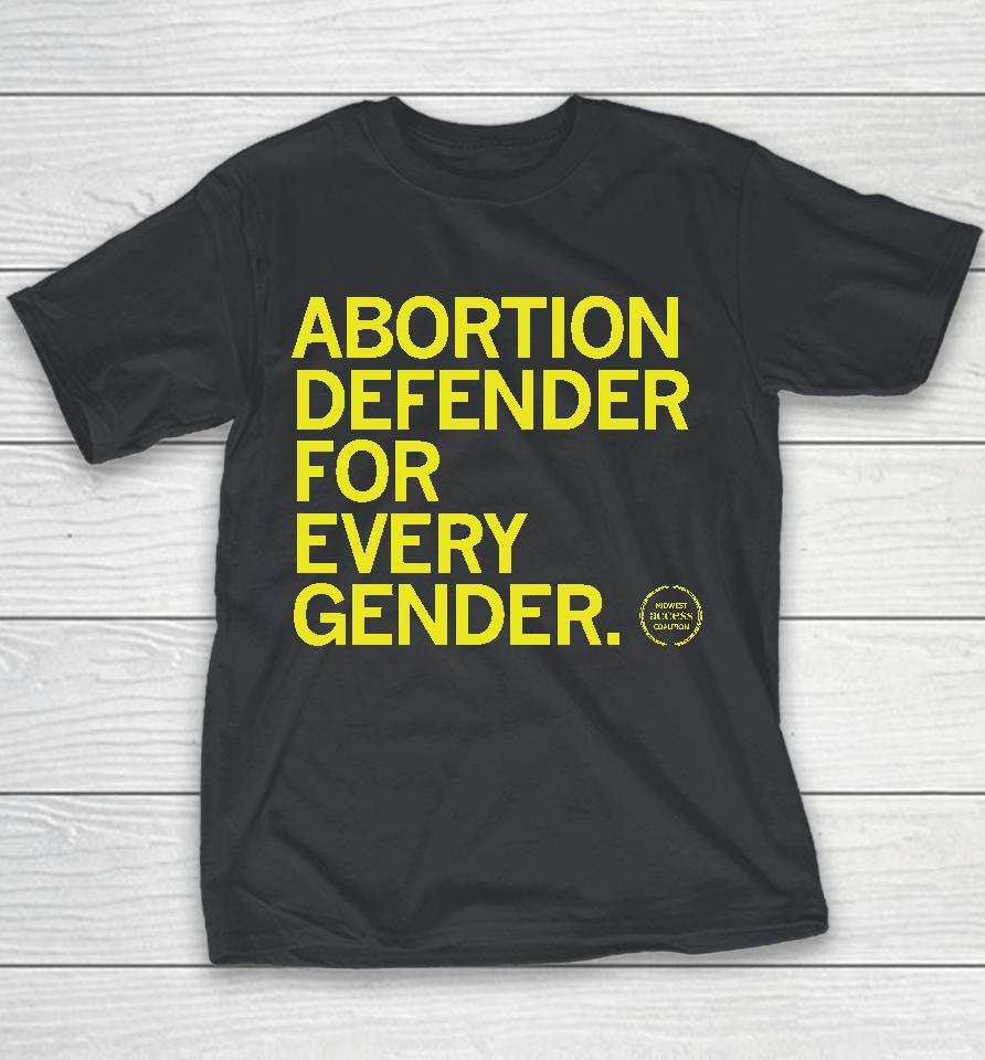 Midwest Access Coalition Abortion Defender For Every Gender Youth T-Shirt