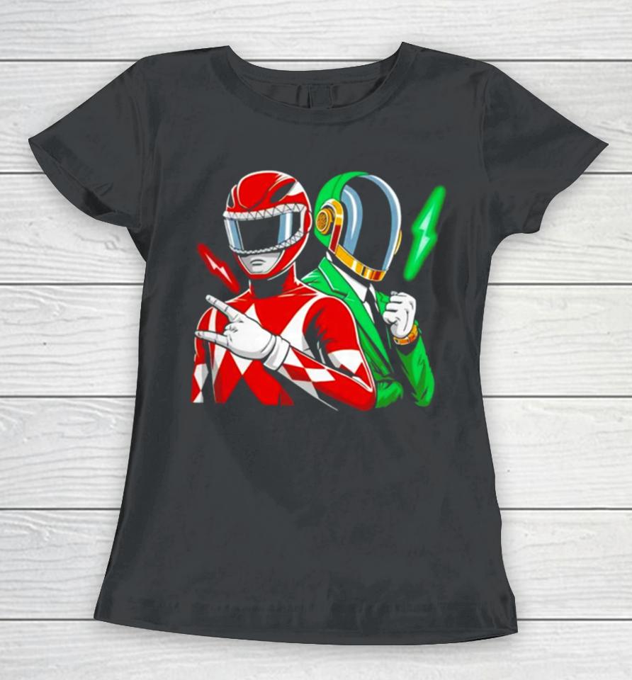 Mighty Daft Power Rangers Power Punk Women T-Shirt