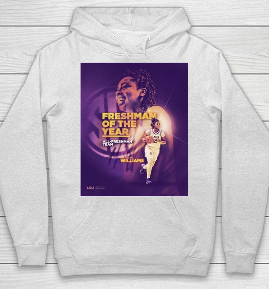 Mikaylah Williams The Best Freshman In The Sec Of Lsu Tigers All Freshman Team Poster Hoodie