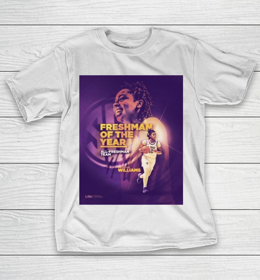 Mikaylah Williams The Best Freshman In The Sec Of Lsu Tigers All Freshman Team Poster T-Shirt