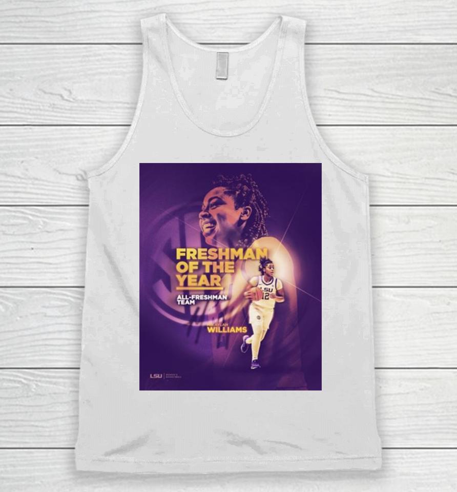 Mikaylah Williams The Best Freshman In The Sec Of Lsu Tigers All Freshman Team Poster Unisex Tank Top