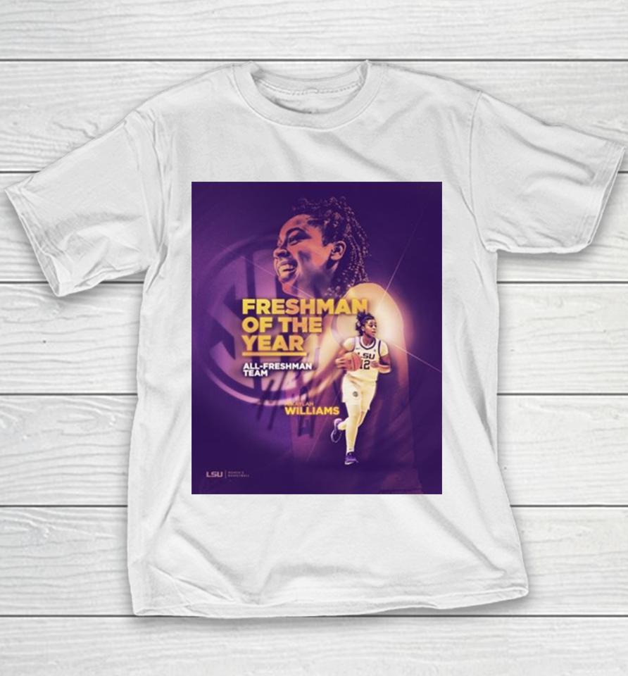 Mikaylah Williams The Best Freshman In The Sec Of Lsu Tigers All Freshman Team Poster Youth T-Shirt