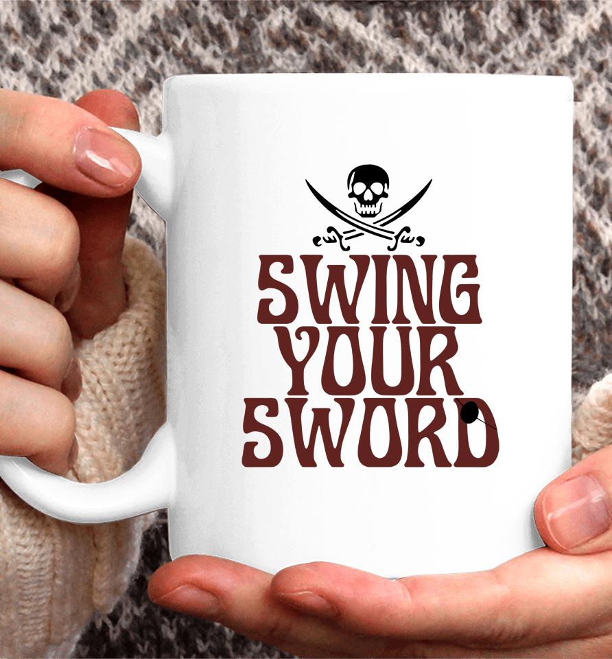 Mike Leach Merch Swing Your Sword Coffee Mug