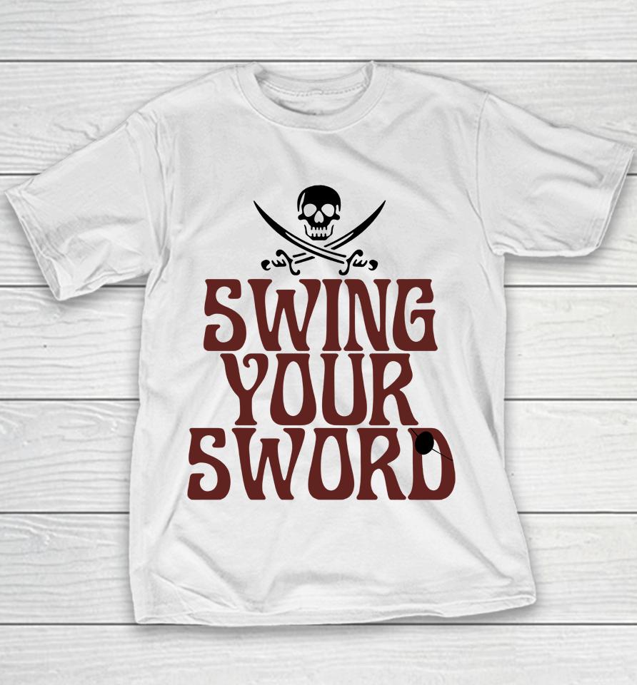 Mike Leach Merch Swing Your Sword Youth T-Shirt