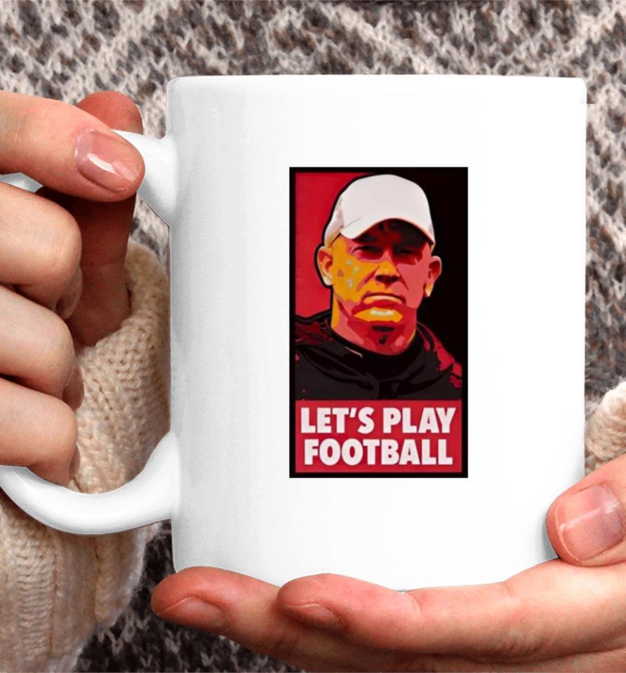 Mike Rutherford Jeff Brohm Let’s Play Football Coffee Mug