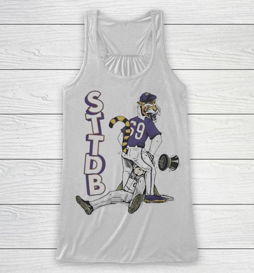 Mike The Tiger Lsu Tigers And Demon Deacon Wake Forest Sttdb Baseball Mascot 2023 Racerback Tank