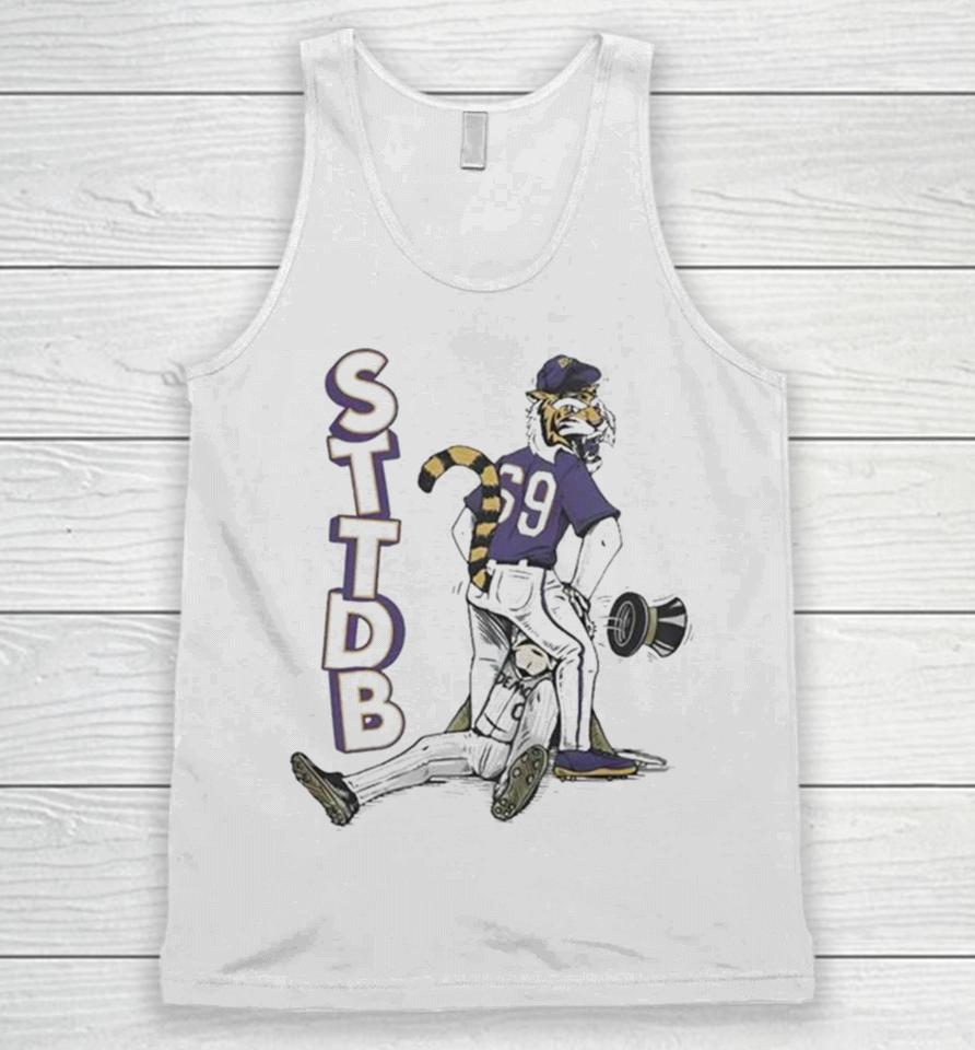 Mike The Tiger Lsu Tigers And Demon Deacon Wake Forest Sttdb Baseball Mascot 2023 Unisex Tank Top