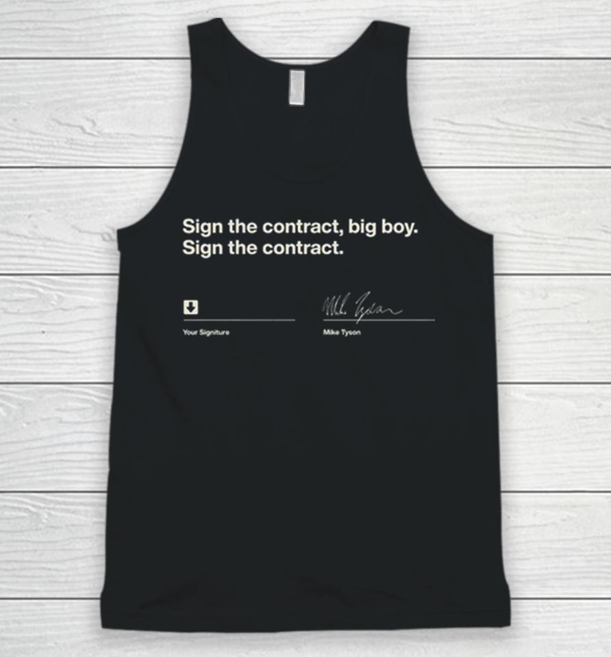 Mike Tyson Sign The Contract 2024 Unisex Tank Top