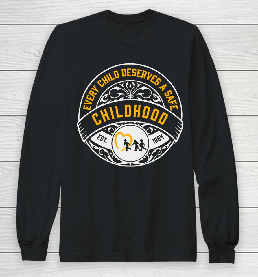 Mile Higher Merch Every Child Deserves A Safe Childhood Charity Long Sleeve T-Shirt