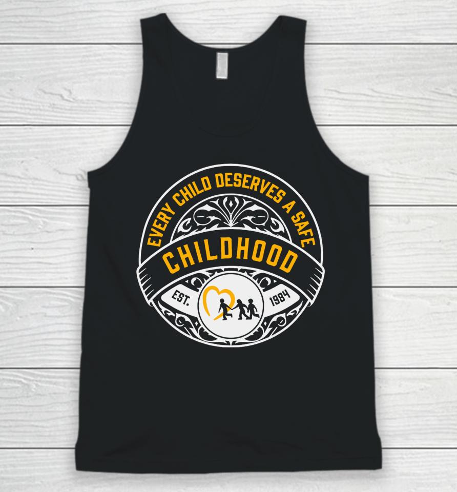 Mile Higher Merch Every Child Deserves A Safe Childhood Charity Unisex Tank Top