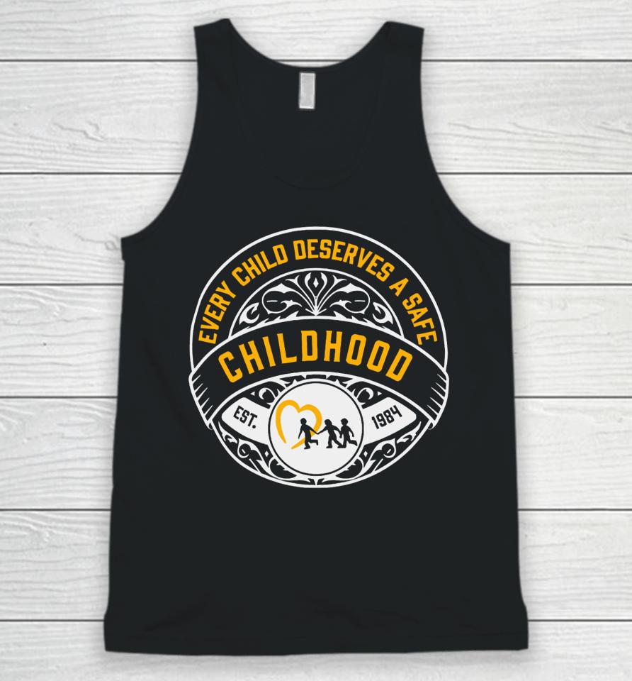 Mile Higher Merch Every Child Deserves A Safe Childhood Charity Unisex Tank Top