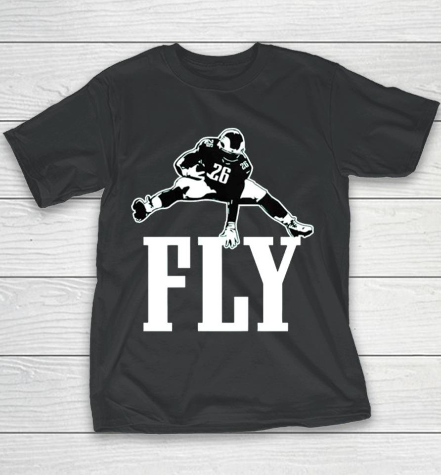 Miles Sanders Philadelphia Eagles Flyquon Youth T-Shirt