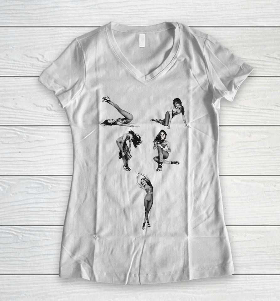 Mileycyrus Shop Used To Be Young Poses Photo Women V-Neck T-Shirt
