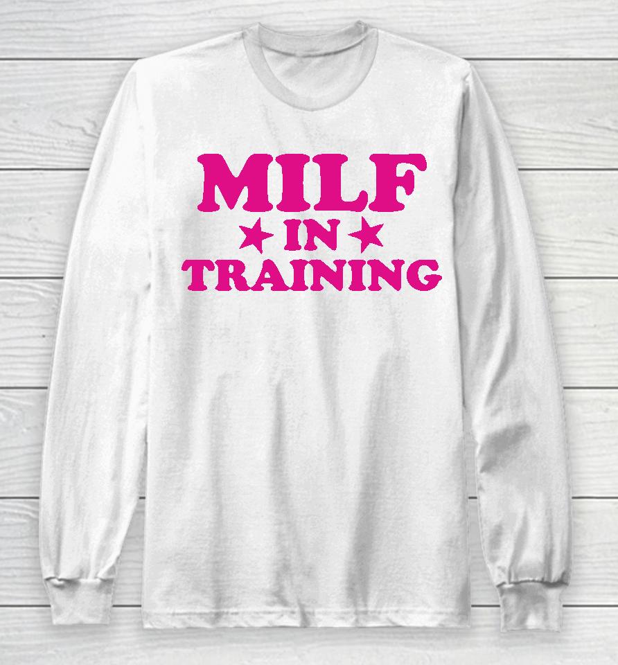 Milf In Training Cropped Long Sleeve T-Shirt