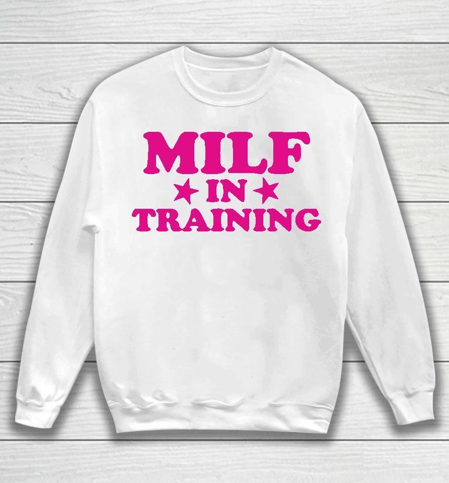 Milf In Training Cropped Sweatshirt