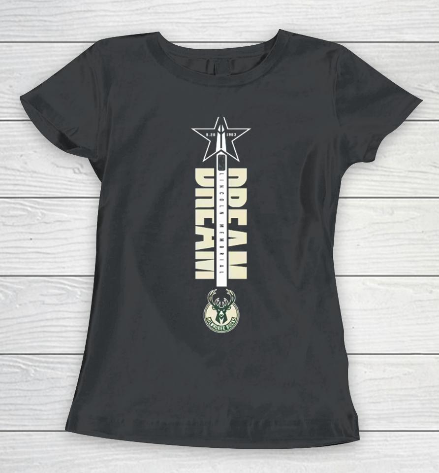 Milwaukee Bucks Fisll X Black History Collection 2024 Women T-Shirt
