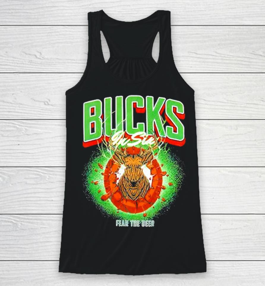 Milwaukee Bucks In Six Fear The Deer Racerback Tank