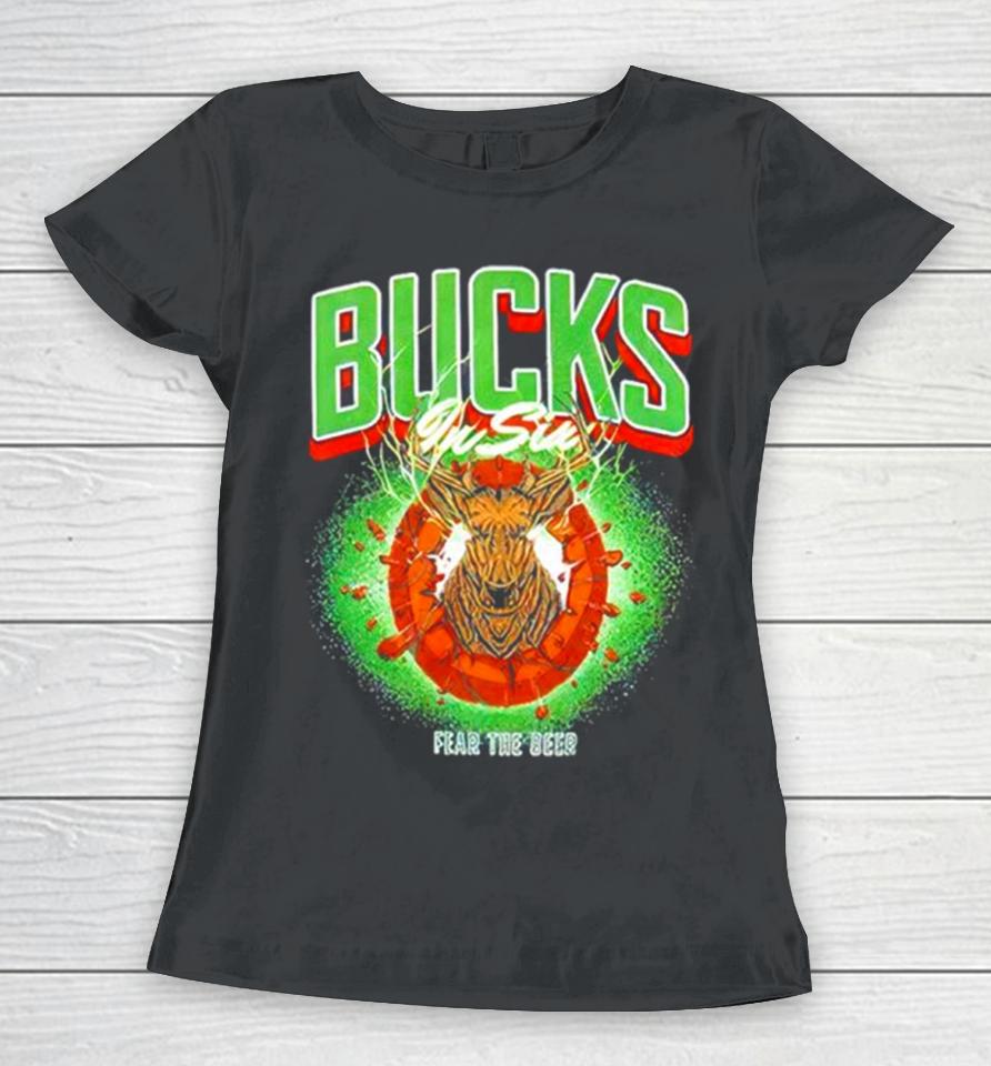 Milwaukee Bucks In Six Fear The Deer Women T-Shirt