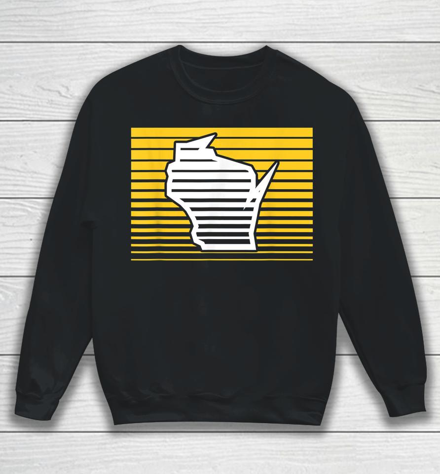 Milwaukee Wisconsin Retro Gradient Stripes Sweatshirt