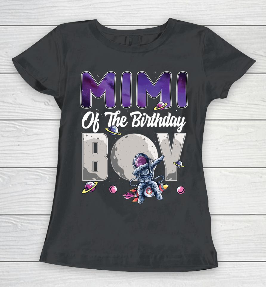 Mimi Of The Birthday Astronaut Boy Space Theme Women T-Shirt