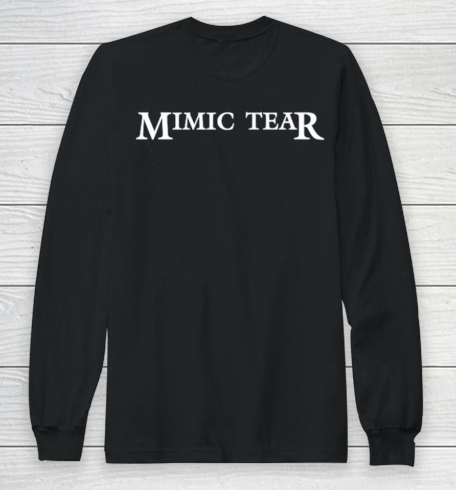 Mimic Tear Logo Long Sleeve T-Shirt