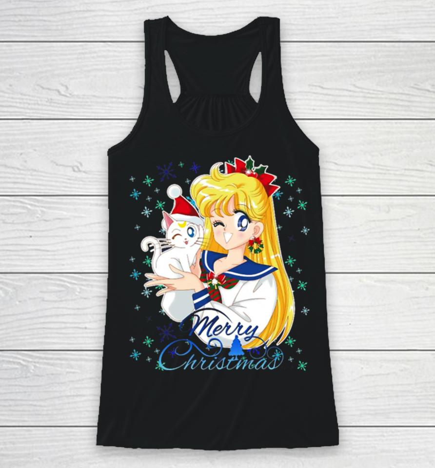 Minako Sailor Moon Xmas Racerback Tank