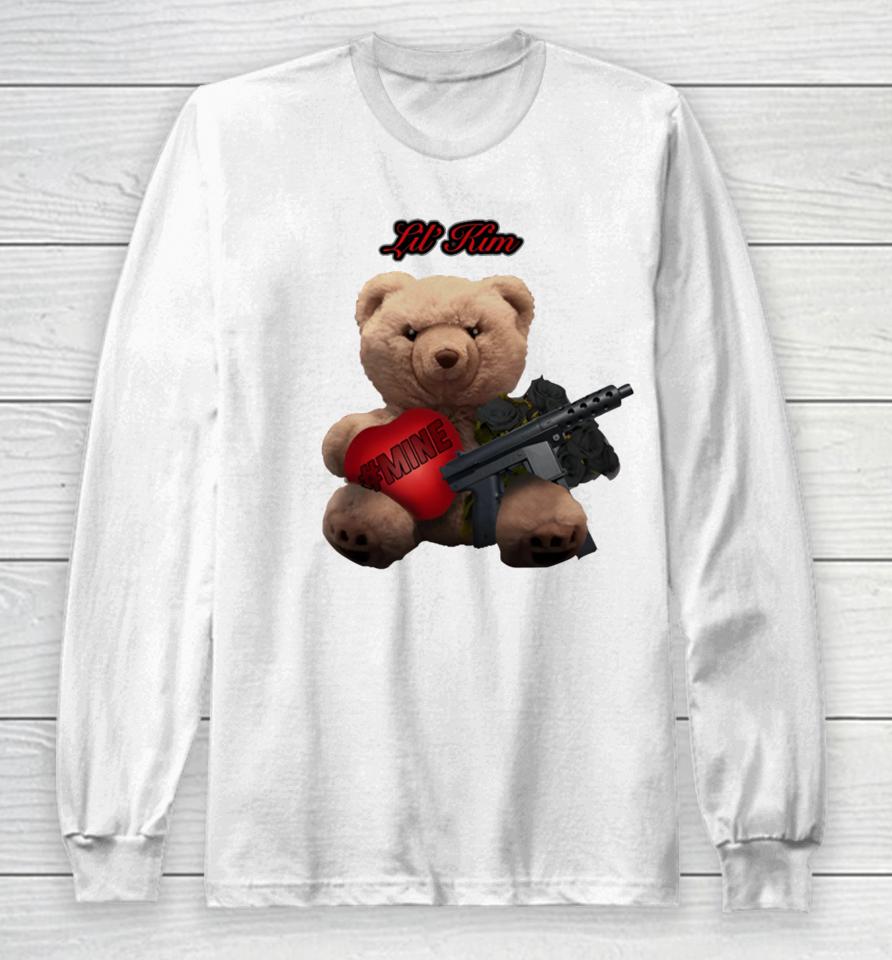 #Mine Teddy With Gun Long Sleeve T-Shirt