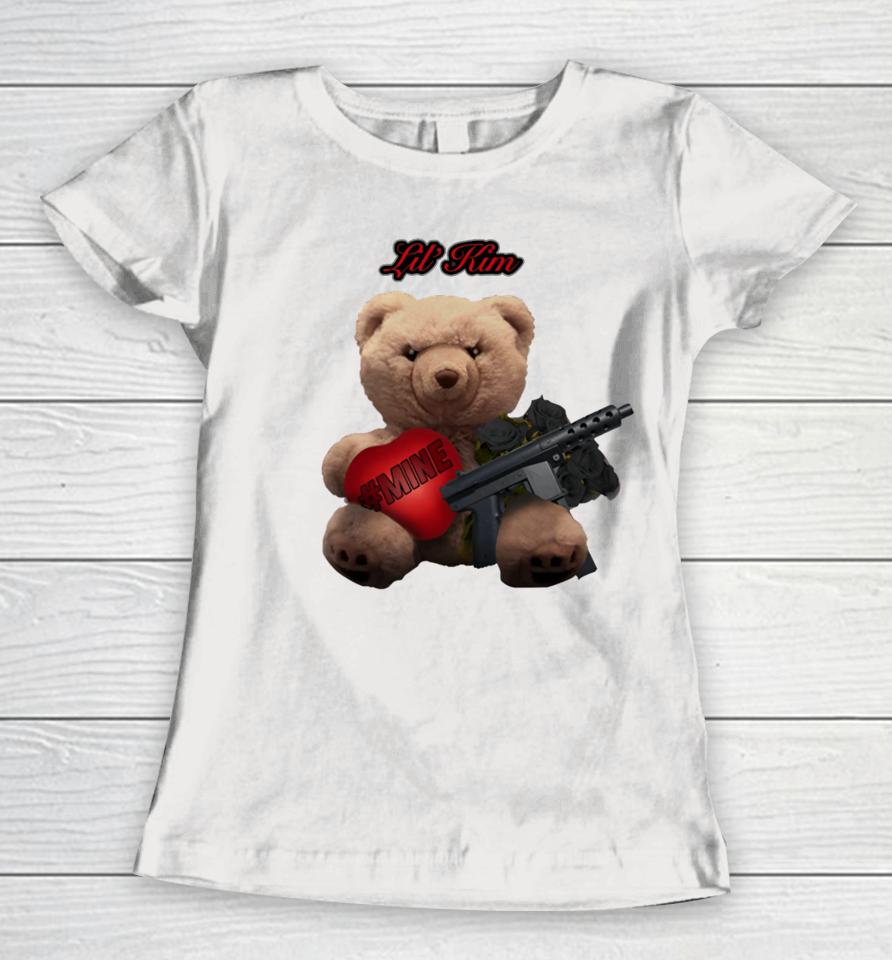 #Mine Teddy With Gun Women T-Shirt