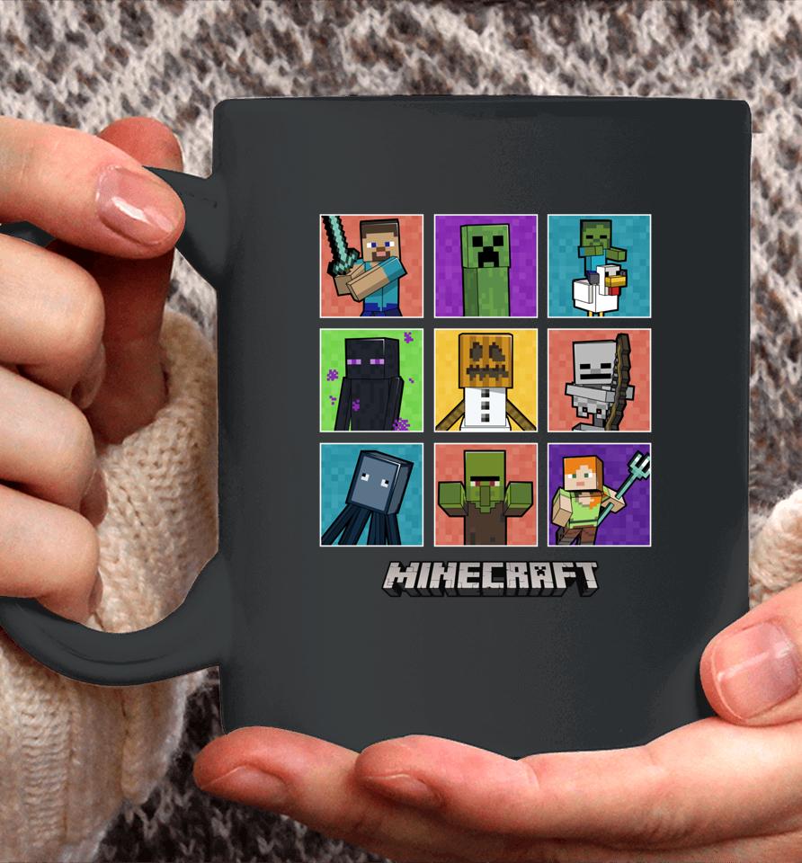 Minecraft Group Shot Colored Box Up Coffee Mug