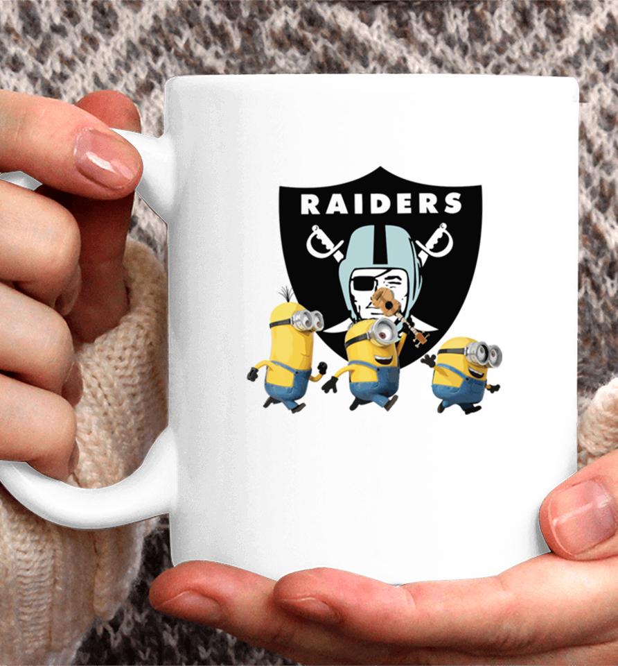 Minions Team Las Vegas Raiders Football Nfl Logo Coffee Mug