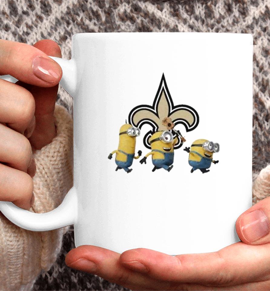 Minions Team New Orleans Saints Football Nfl Logo Coffee Mug