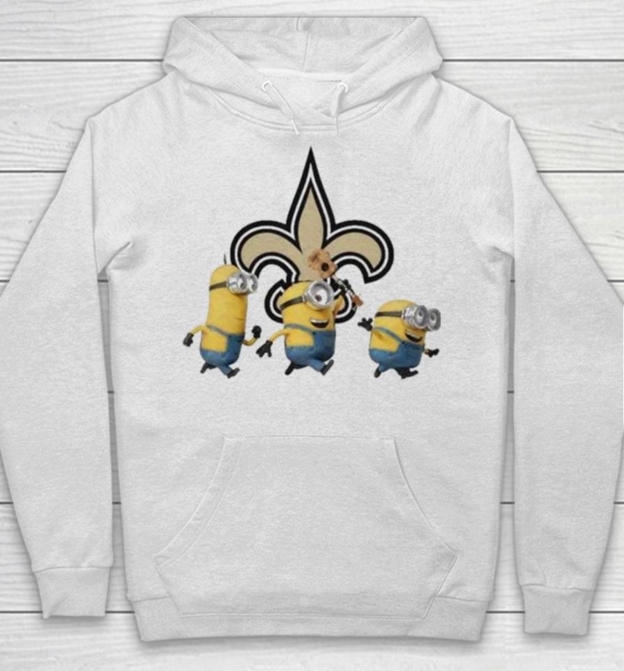 Minions Team New Orleans Saints Football Nfl Logo Hoodie