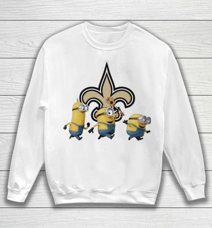 Minions Team New Orleans Saints Football Nfl Logo Sweatshirt
