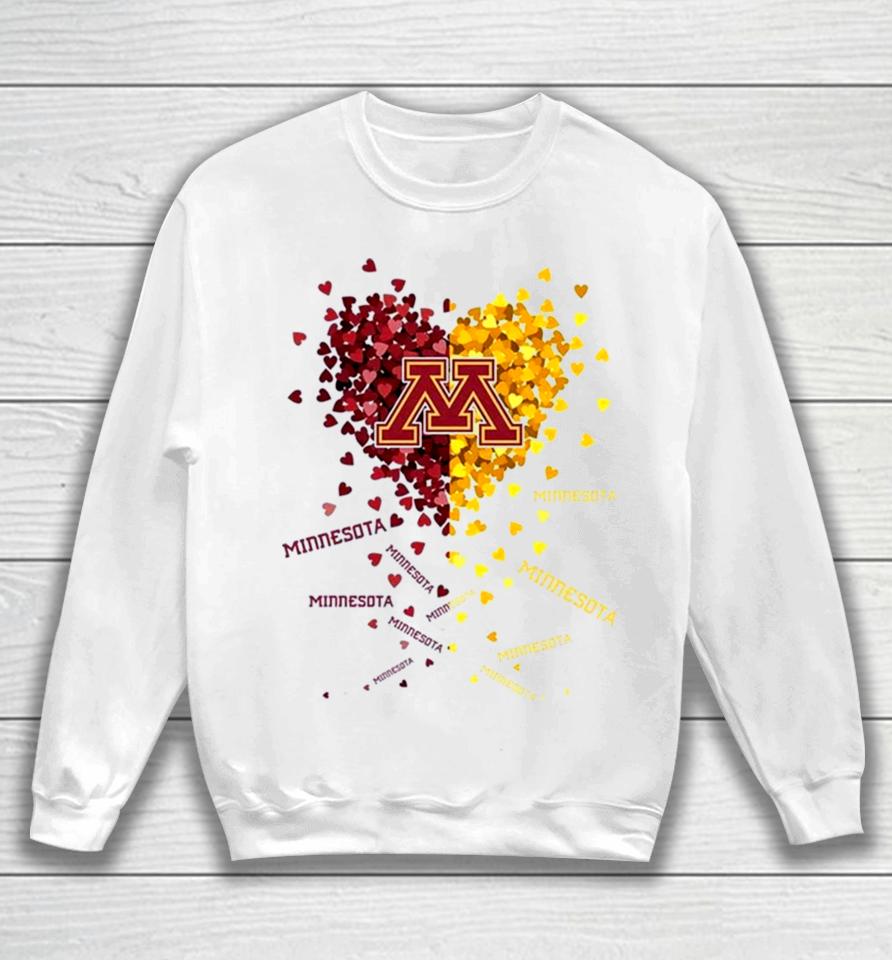 Minnesota Golden Gophers Tiny Heart Shape 2023 Sweatshirt