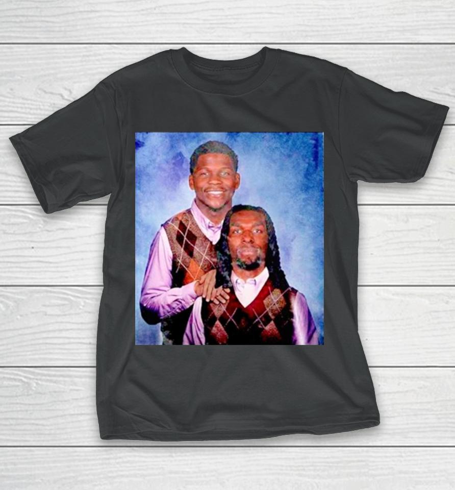 Minnesota Naz Reid And Anthony Edwards Step Bros T-Shirt