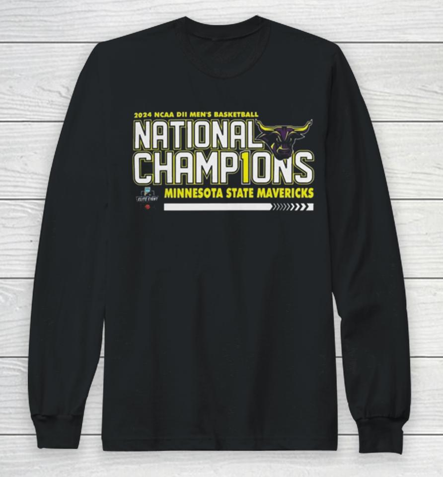 Minnesota State Mavericks 2024 Ncaa Division Ii Men’s Basketball National Champions Long Sleeve T-Shirt