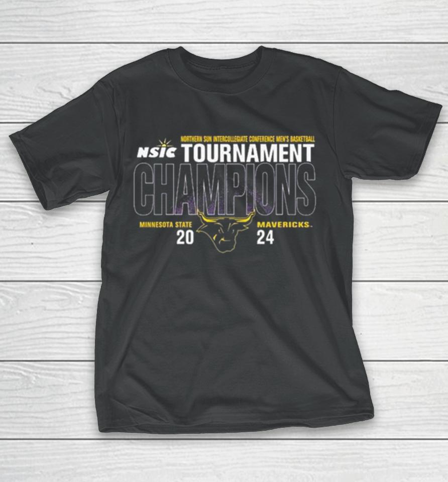 Minnesota State University Mankato Men’s Basketball 2024 Northern Sun Tournament Champions T-Shirt
