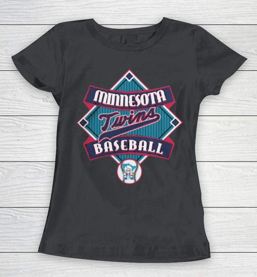 Minnesota Twins Fanatics Branded Navy Cooperstown Collection Field Play Women T-Shirt