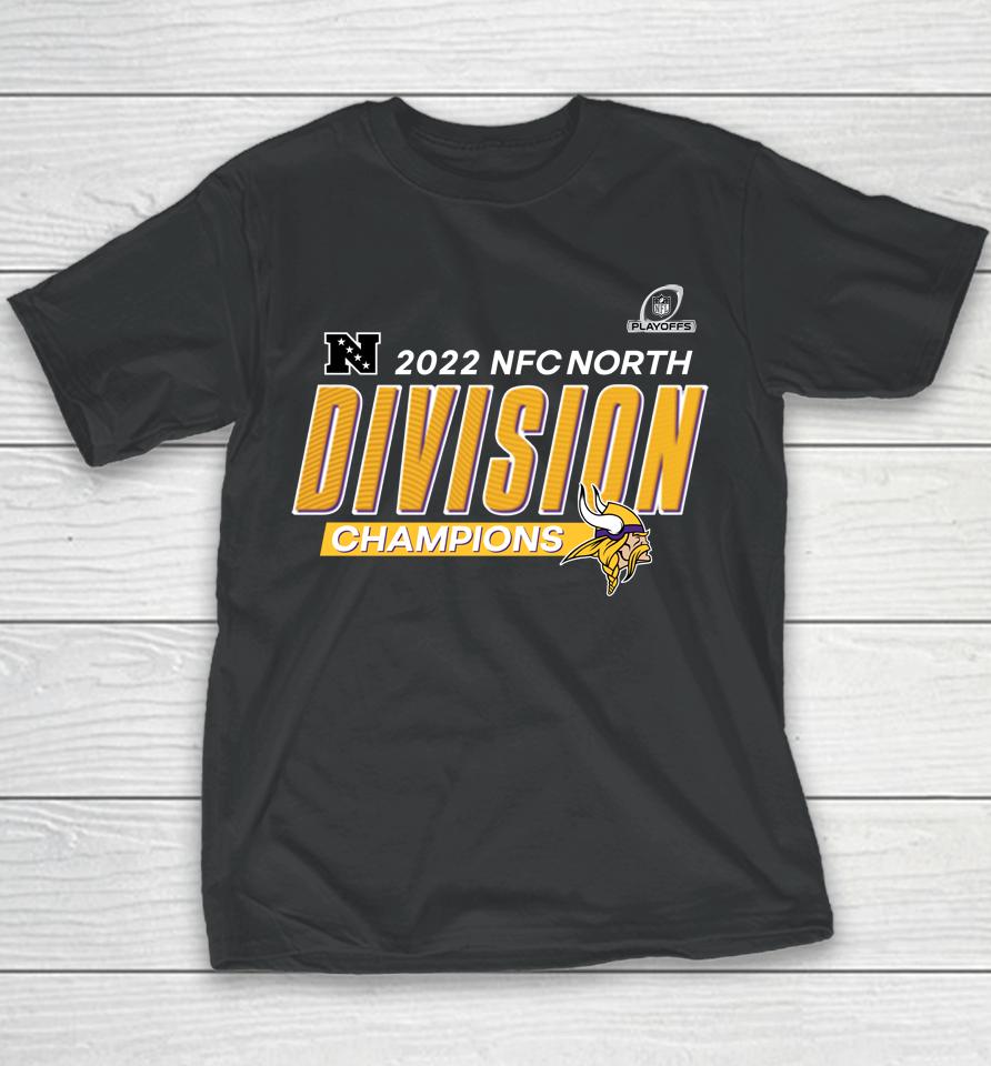 Minnesota Vikings 2022 Nfc North Division Champions Youth T-Shirt