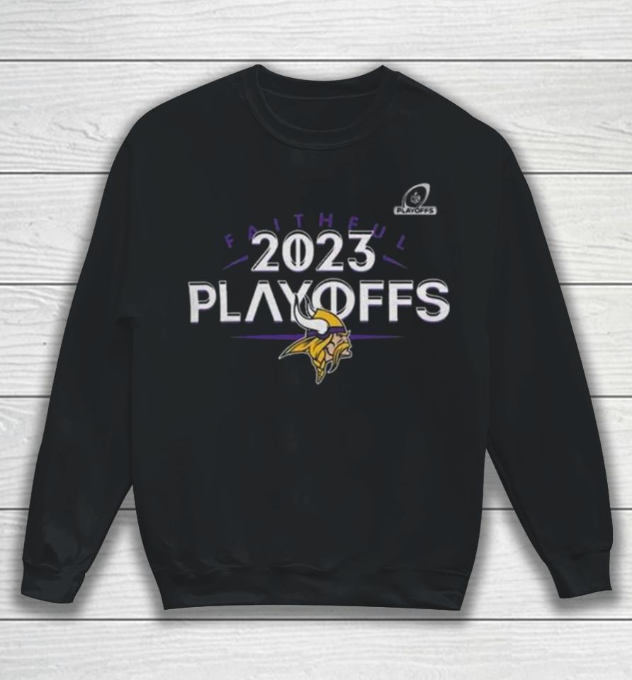 Minnesota Vikings 2023 Nfl Playoffs Faithful Sweatshirt