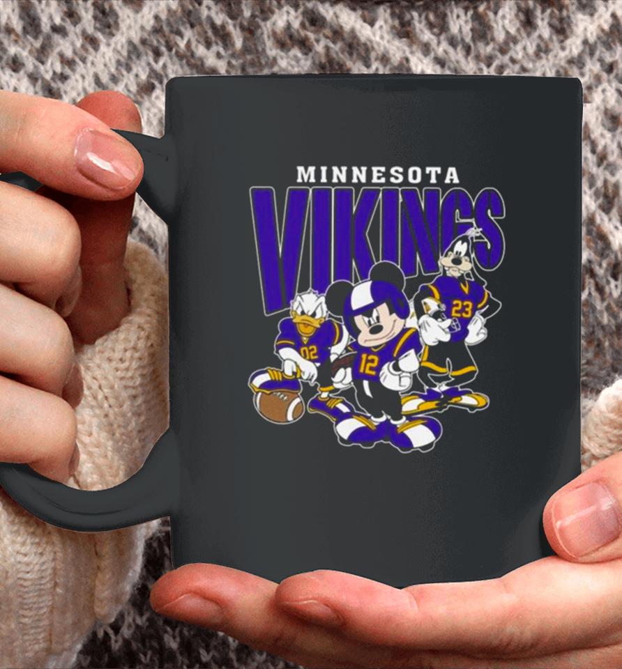 Minnesota Vikings Football Mickey Donald Duck And Goofy Football Team Vintage Coffee Mug